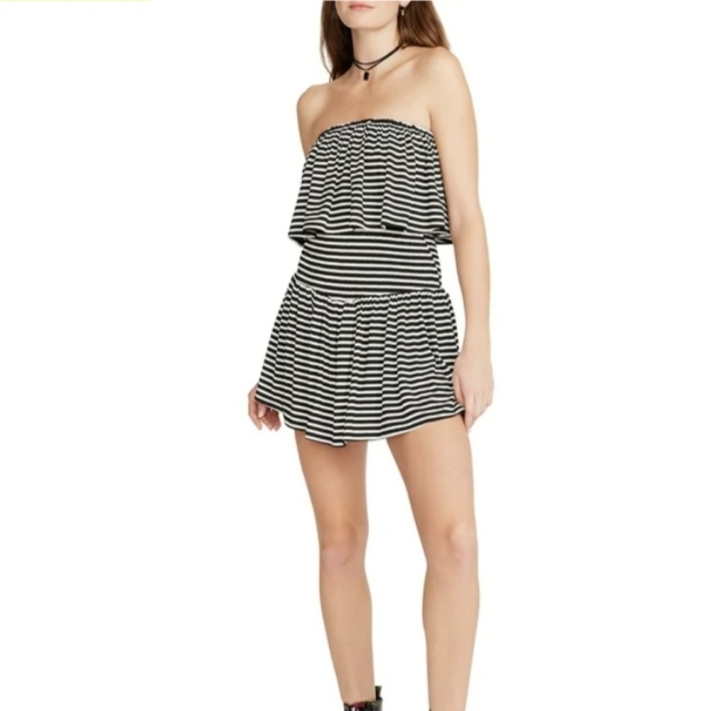 Luv Betsey by Betsey Johnson Women's Smocked Waist Romper Dress XS BNWT SO